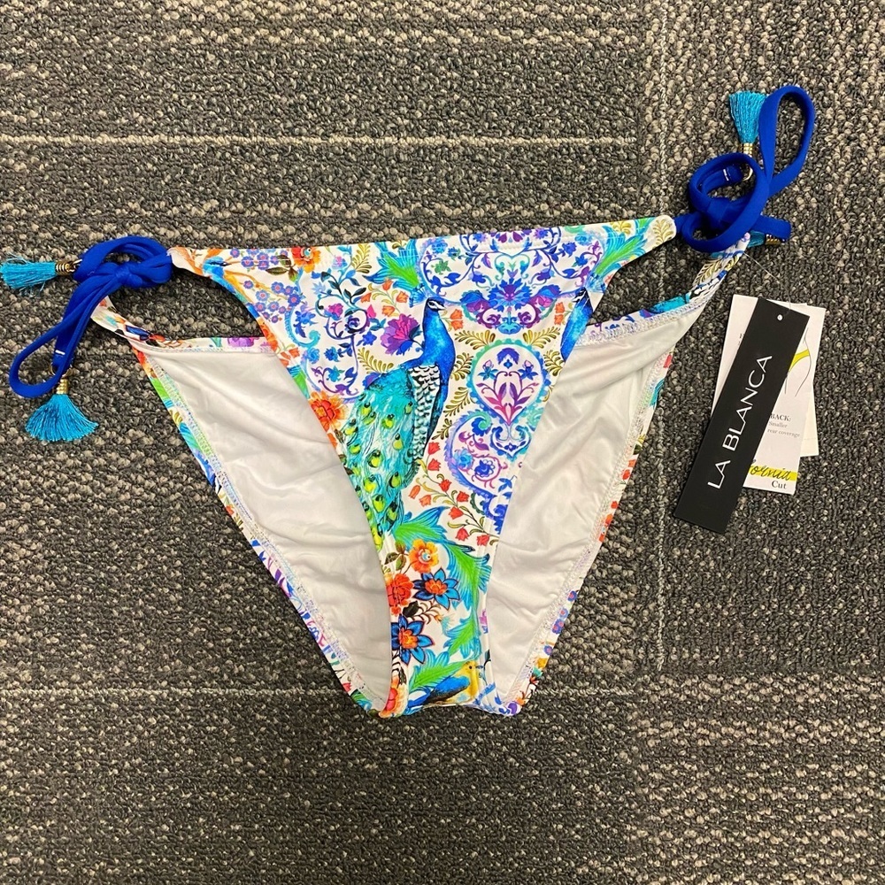NWT La Blanca California Cut Bikini Bottoms Size 12